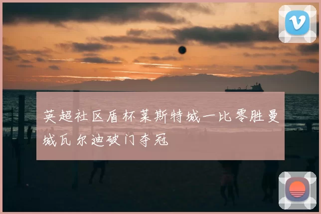 英超社区盾杯莱斯特城一比零胜曼城瓦尔迪破门夺冠